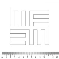 Экокожа стёганая «intipi» Maze (чёрный/красный, ширина 1.35 м, толщина 5.85 мм)