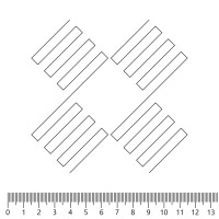 Экокожа стёганая «intipi» Chess (чёрный/серый, ширина 1.35 м, толщина 5.85 мм) перфорация