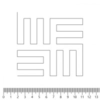 Экокожа стёганая «intipi» Maze (чёрный/чёрный, ширина 1.35 м, толщина 5.85 мм) перфорация