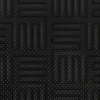 Экокожа стёганая «intipi» Maze (чёрный/чёрный, ширина 1.35 м, толщина 5.85 мм) перфорация