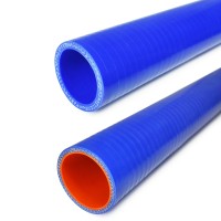 Шланг силиконовый (1 метр) армированный Ø55 мм (синий)