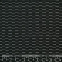 Жаккард «Соты» на поролоне (черно-серый, ширина 1,5 м., толщина 4 мм.) клеевое триплирование