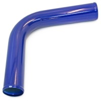 Алюминиевая труба ∠90° Ø76 мм (длина 600 мм) (синий)